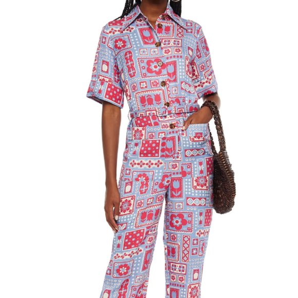 Antik Batik Pants - ANTIK BATIK Honoka printed canvas jumpsuit, size S (EU 36)
